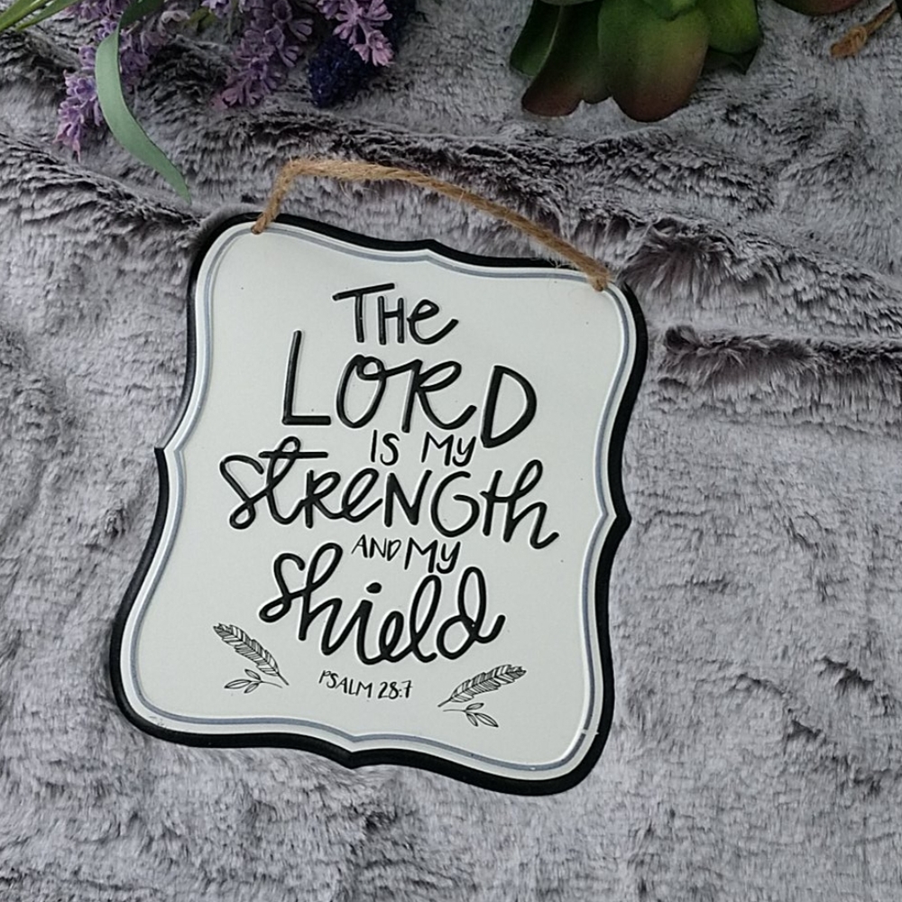 Psalm 28:7 Metal Wall Decor - Picture 3 of 6